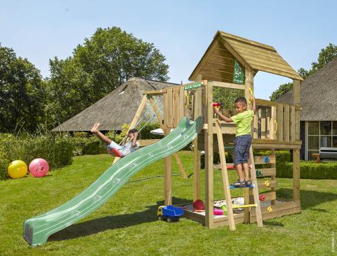 Jungle Cubby | Klettergerüst aus Holz mit Schaukel